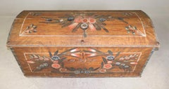 Hand Painted Swedish Trunk or Blanket Box