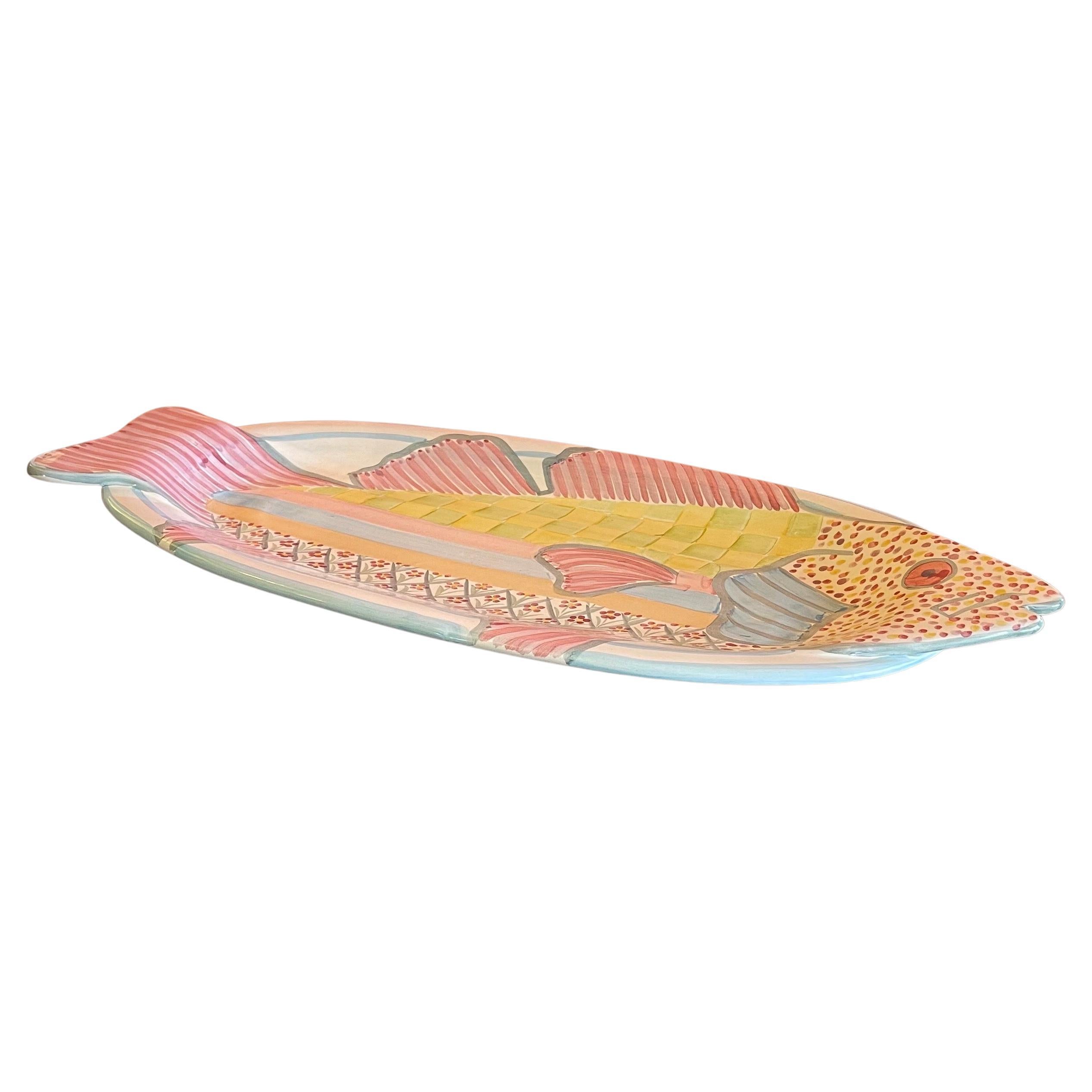 mackenzie childs fish platter