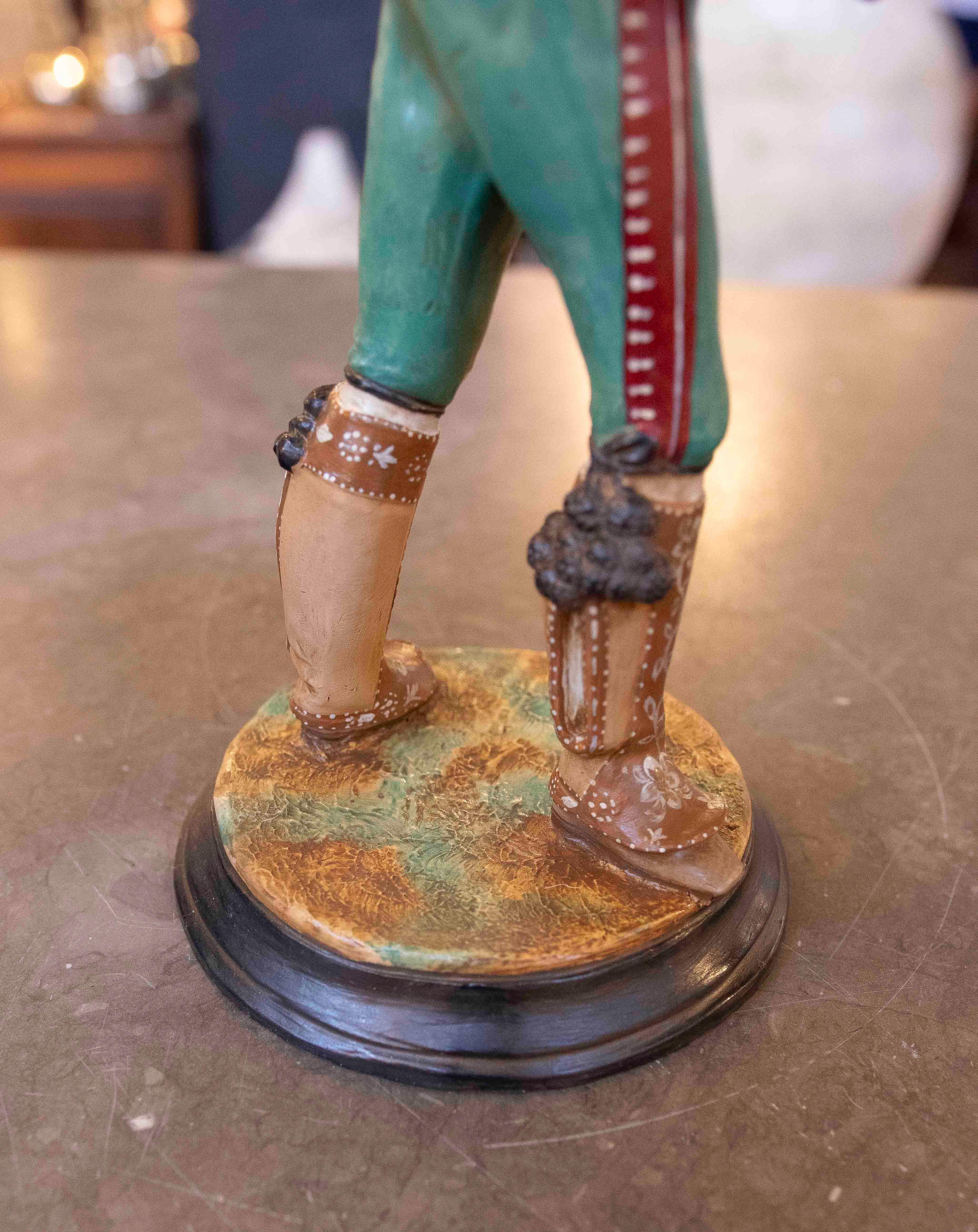Hand Painted Terracotta Sculpture of Andalusian Bullfighter Signed Jimenez Maris 7
