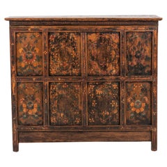 Hand Painted Tibetan Cabinet, Early 20th Century