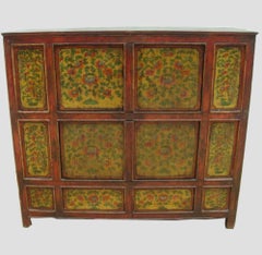 Hand Painted Tibetan Cabinet