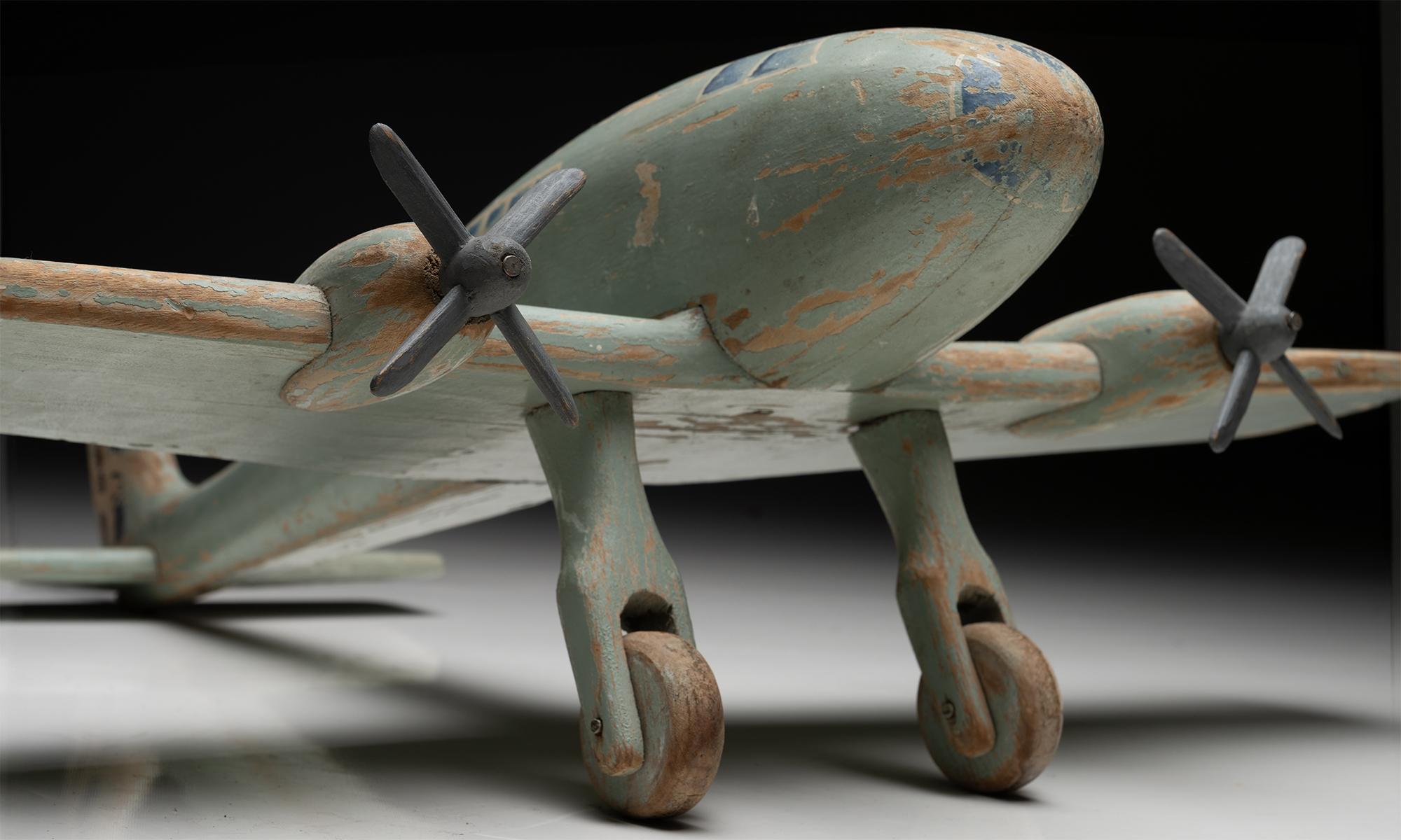 Early 20th Century Hand Painted Toy Aeroplane, England circa 1900