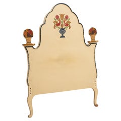 Hand Painted Traditional Spanish Style Headboard, circa 1940
