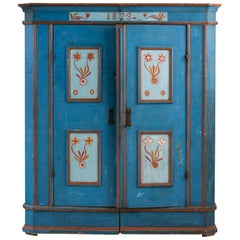 Hand Painted Two-Door Cabinet, Sweden, 19th Century