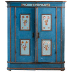 Hand Painted Two-Door Cabinet, Sweden, 19th Century