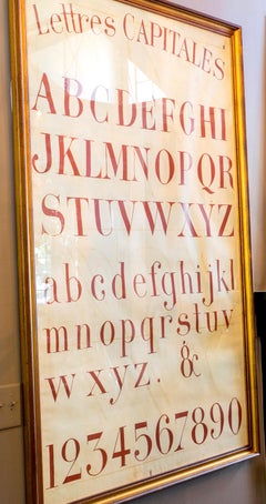 Hand-Painted French Alphabet Chart
