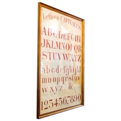 Hand-Painted French Alphabet Chart