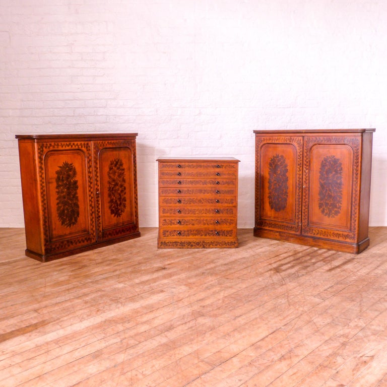 Hand Painted Victorian Chest For Sale at 1stdibs