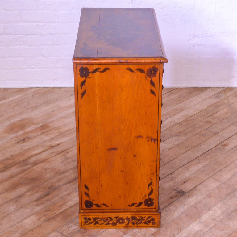 Hand Painted Victorian Chest For Sale at 1stdibs