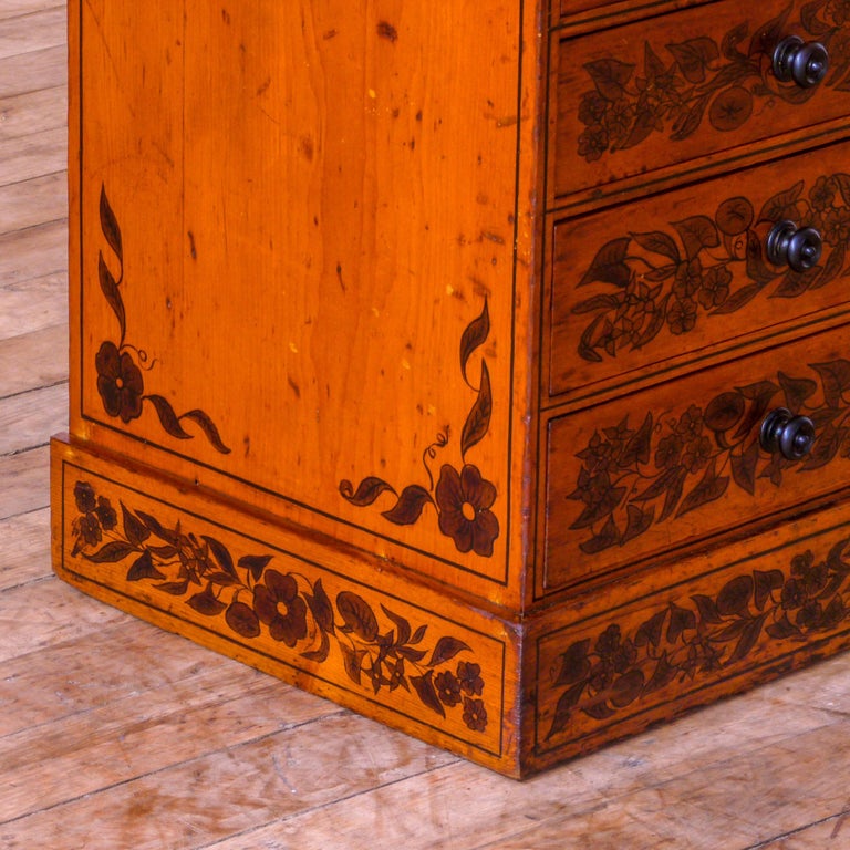 Hand Painted Victorian Chest For Sale at 1stdibs