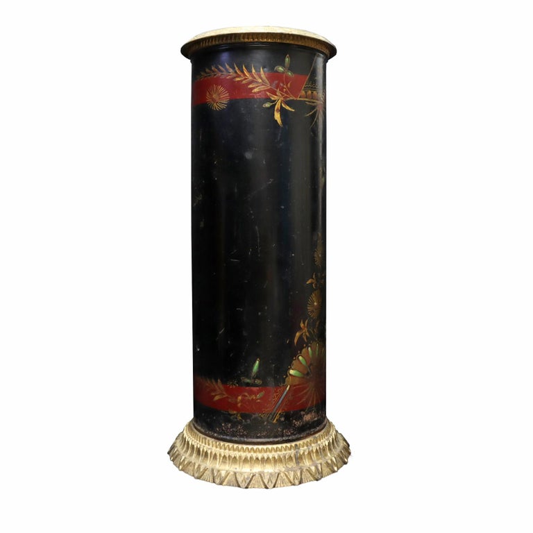 HandPainted Victorian Umbrella Stand For Sale at 1stDibs