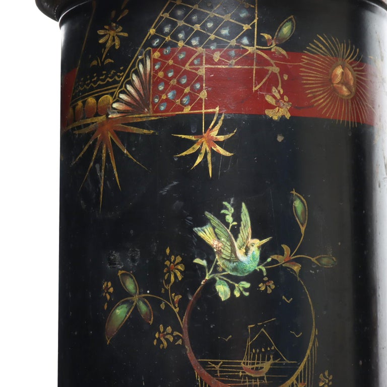 HandPainted Victorian Umbrella Stand For Sale at 1stDibs