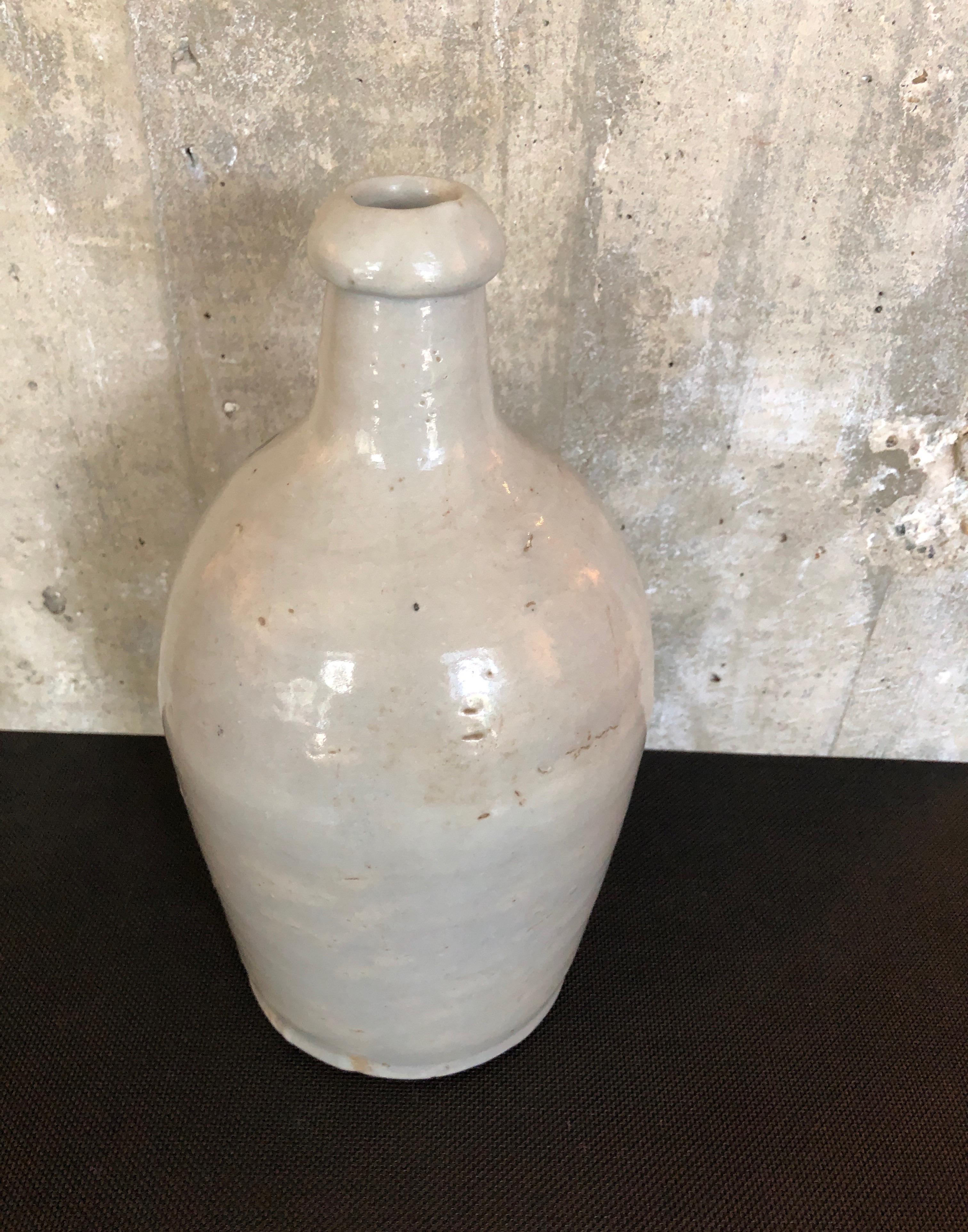Hand Painted Vintage Japanese Sake Bottle 5