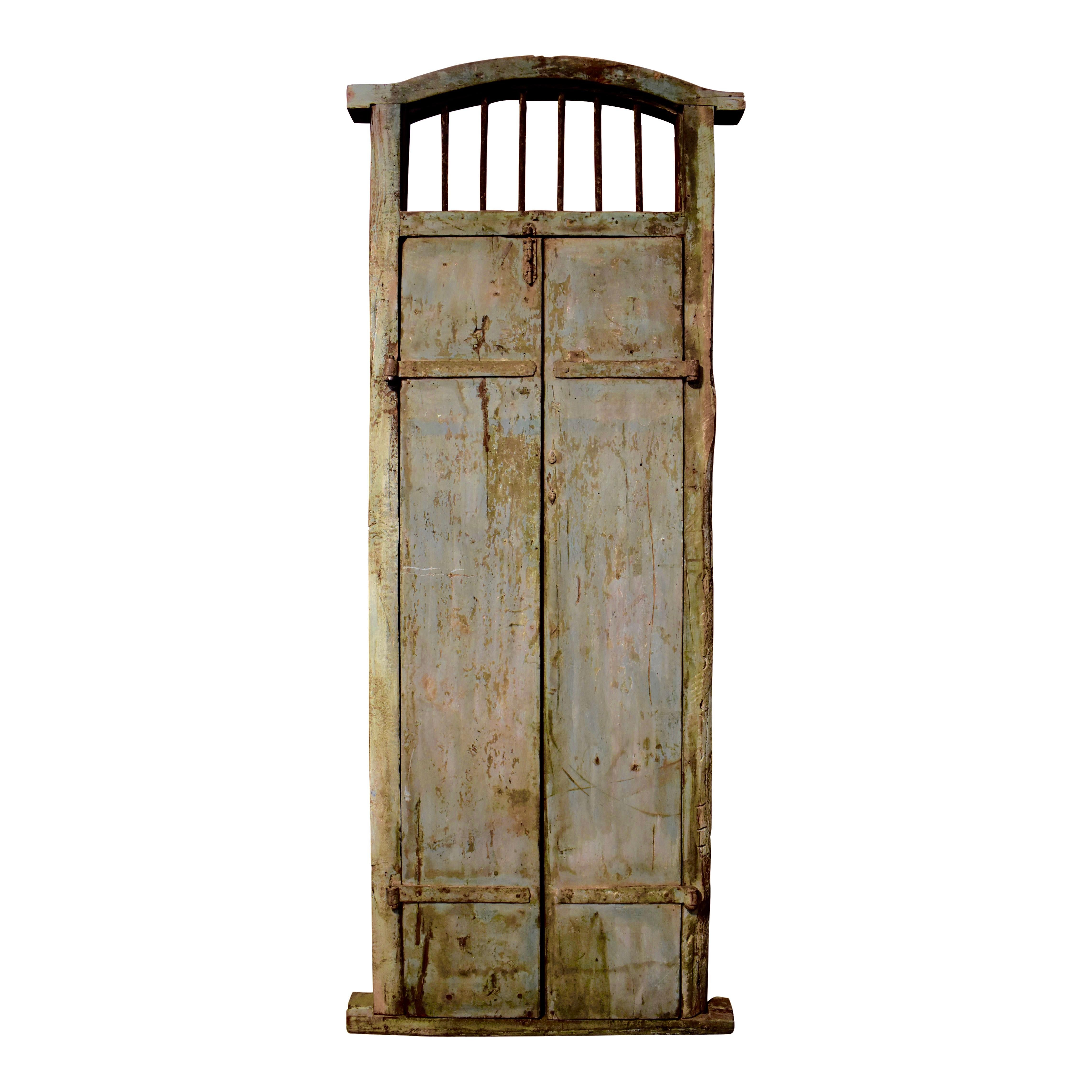 double door wooden frame