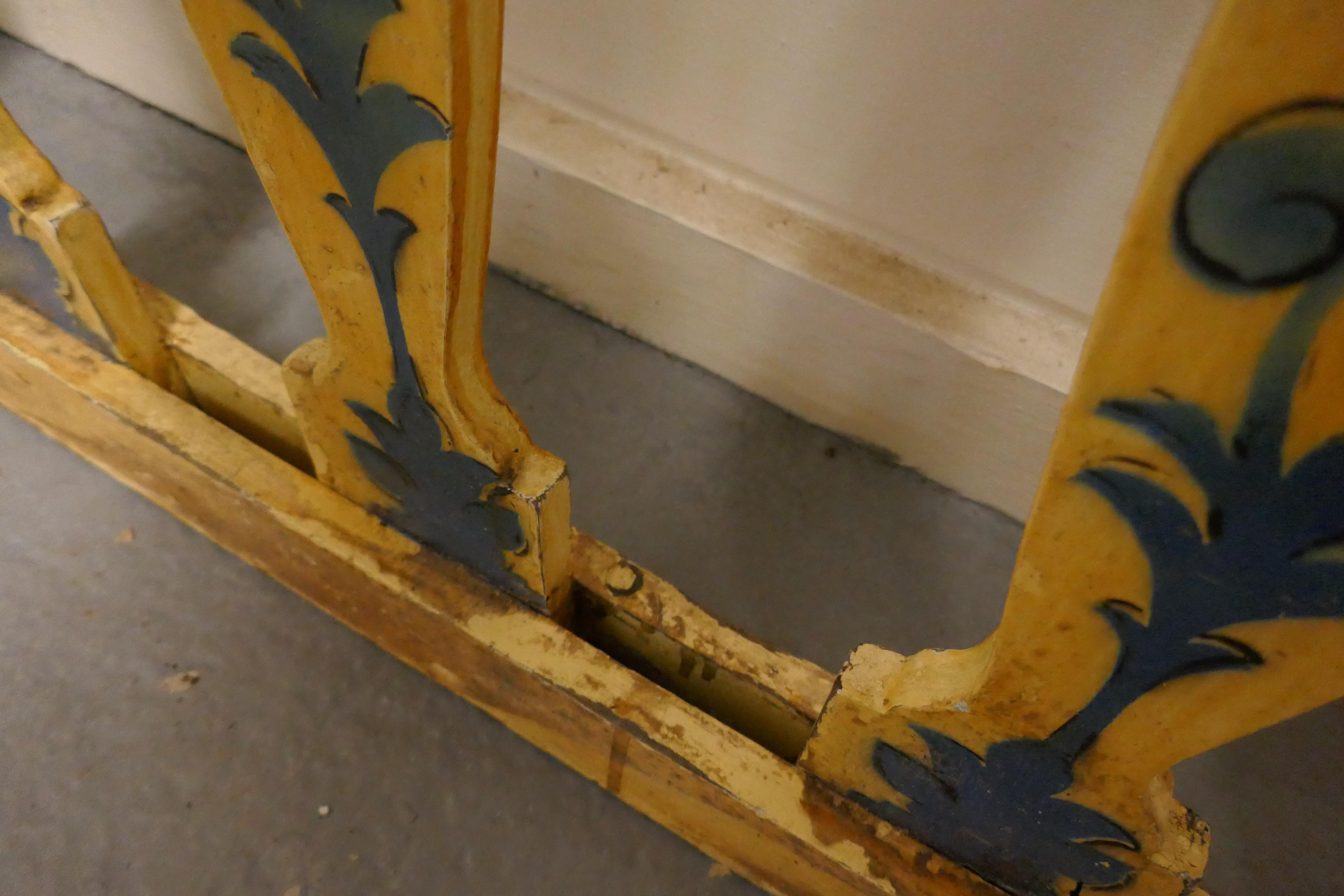 Hand Painted Wooden Railings from a Fair Ground For Sale 3