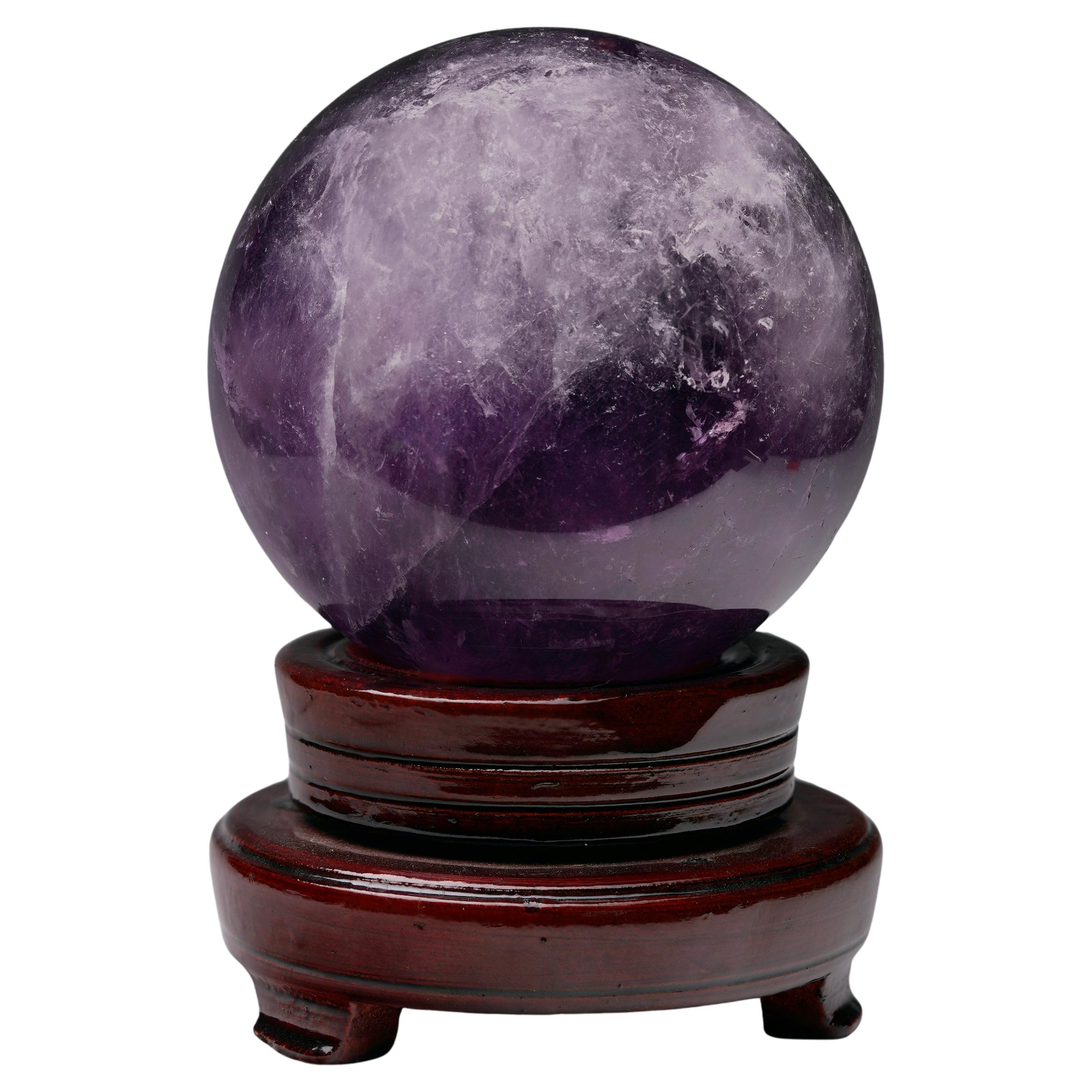 Hand-Polished Amethyst Sphere