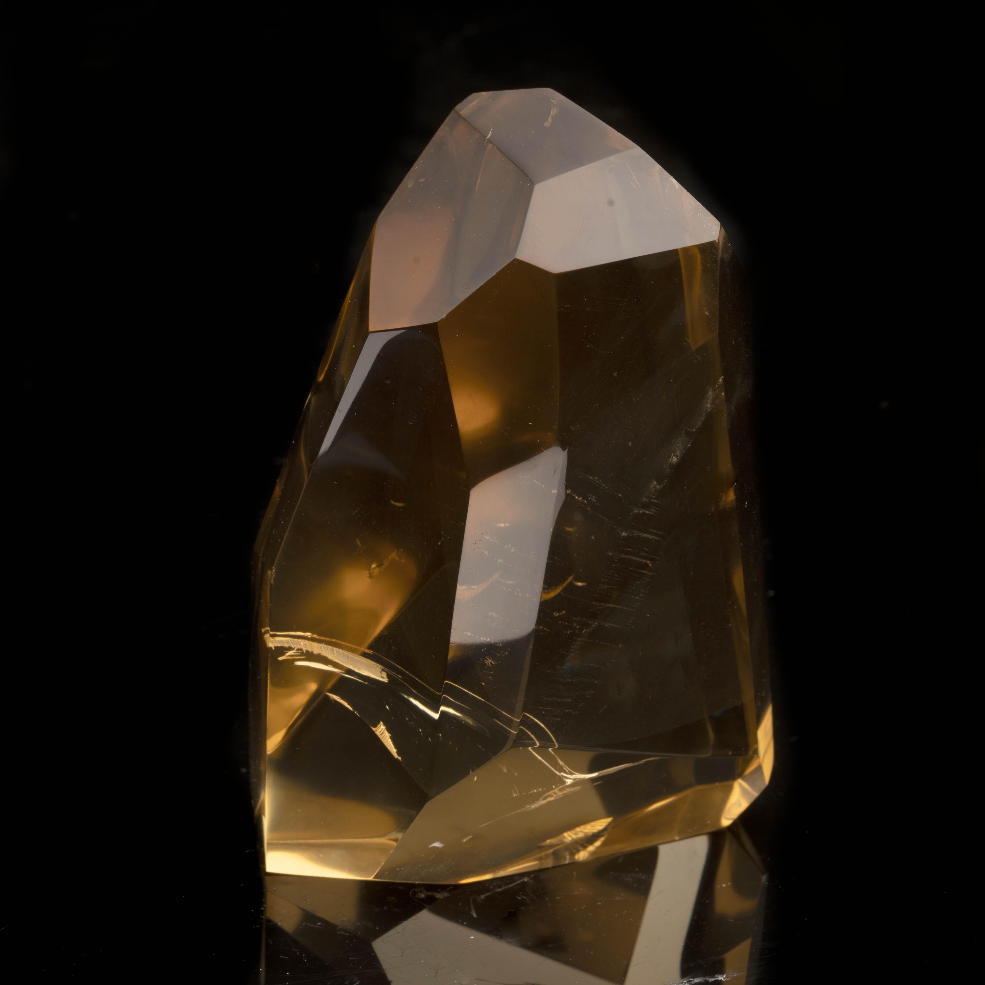Malagasy Hand-Polished Natural Citrine Freeform from Madagascar For Sale