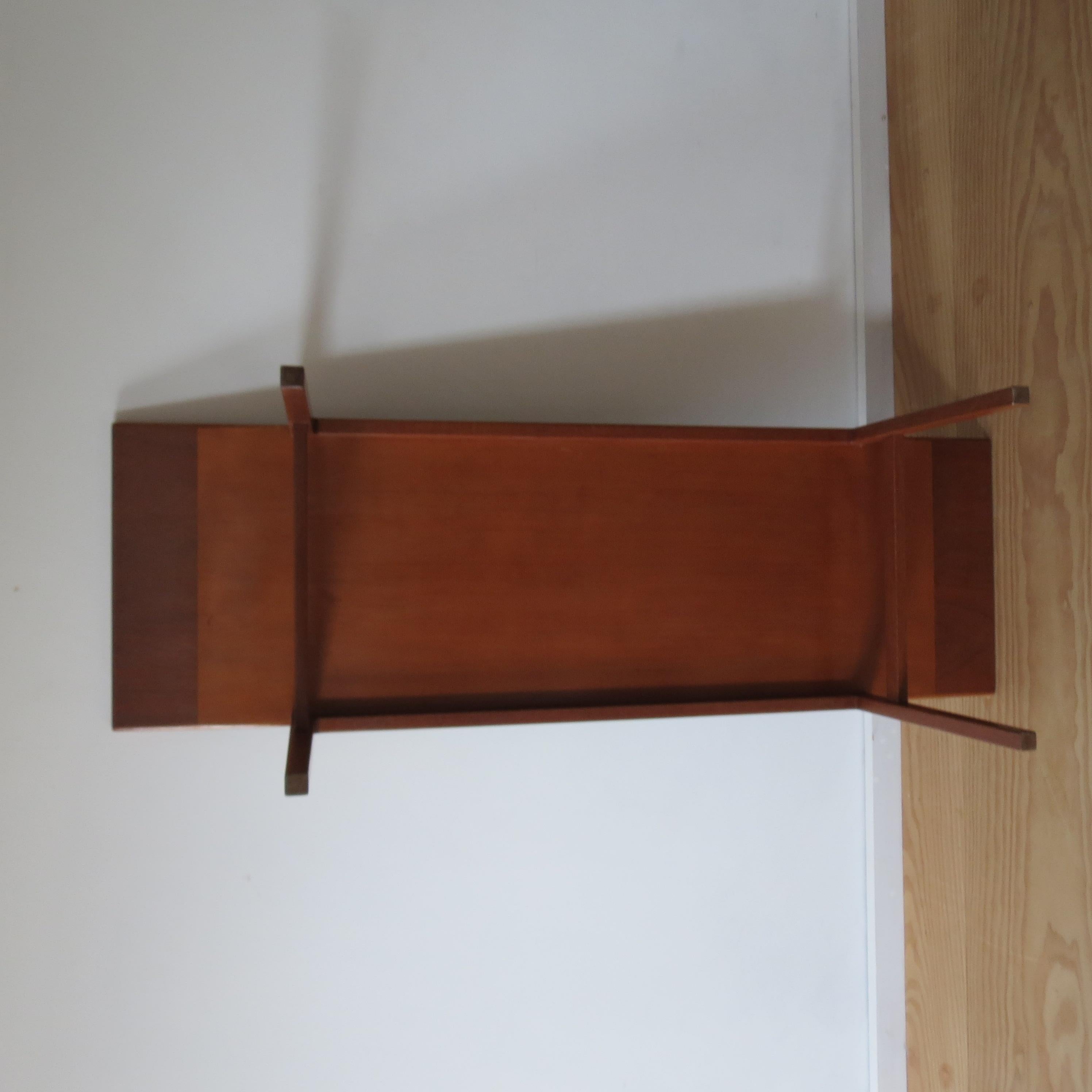 Hand Produced 1960s Teak Coffee Table with Ebonized Top by Alan Peters 7
