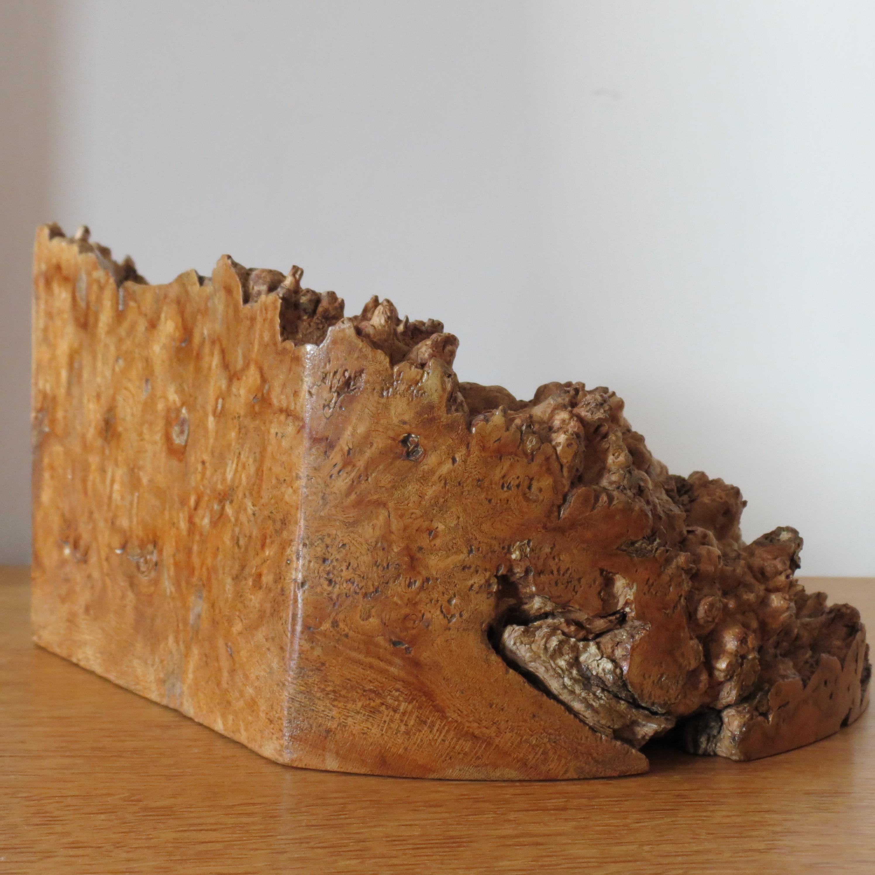 Hand Produced Vintage Burr Wood Gum wood Sculptural Naturalist Wooden Bowl In Good Condition In Stow on the Wold, GB