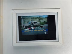 Photographie retouchée à la main par Mario Schifano