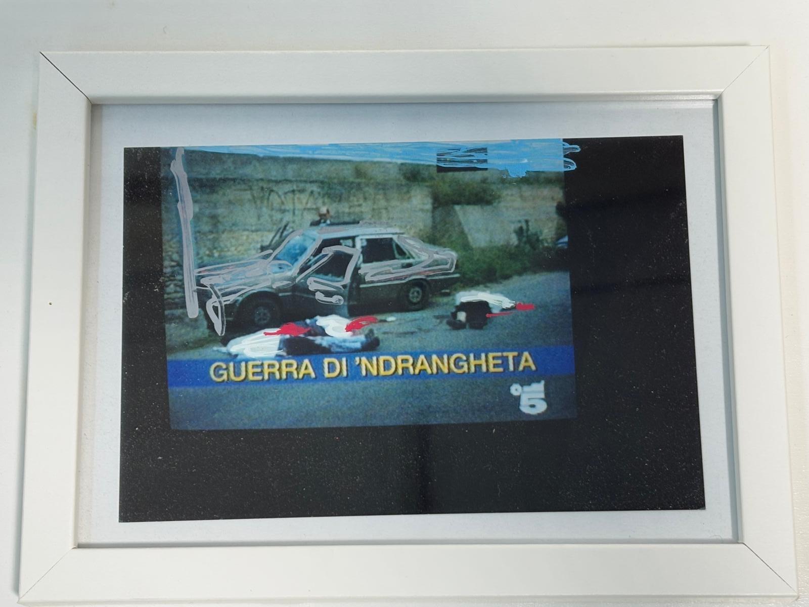 Handretuschete Fotografie von Mario Schifano (Italienisch) im Angebot