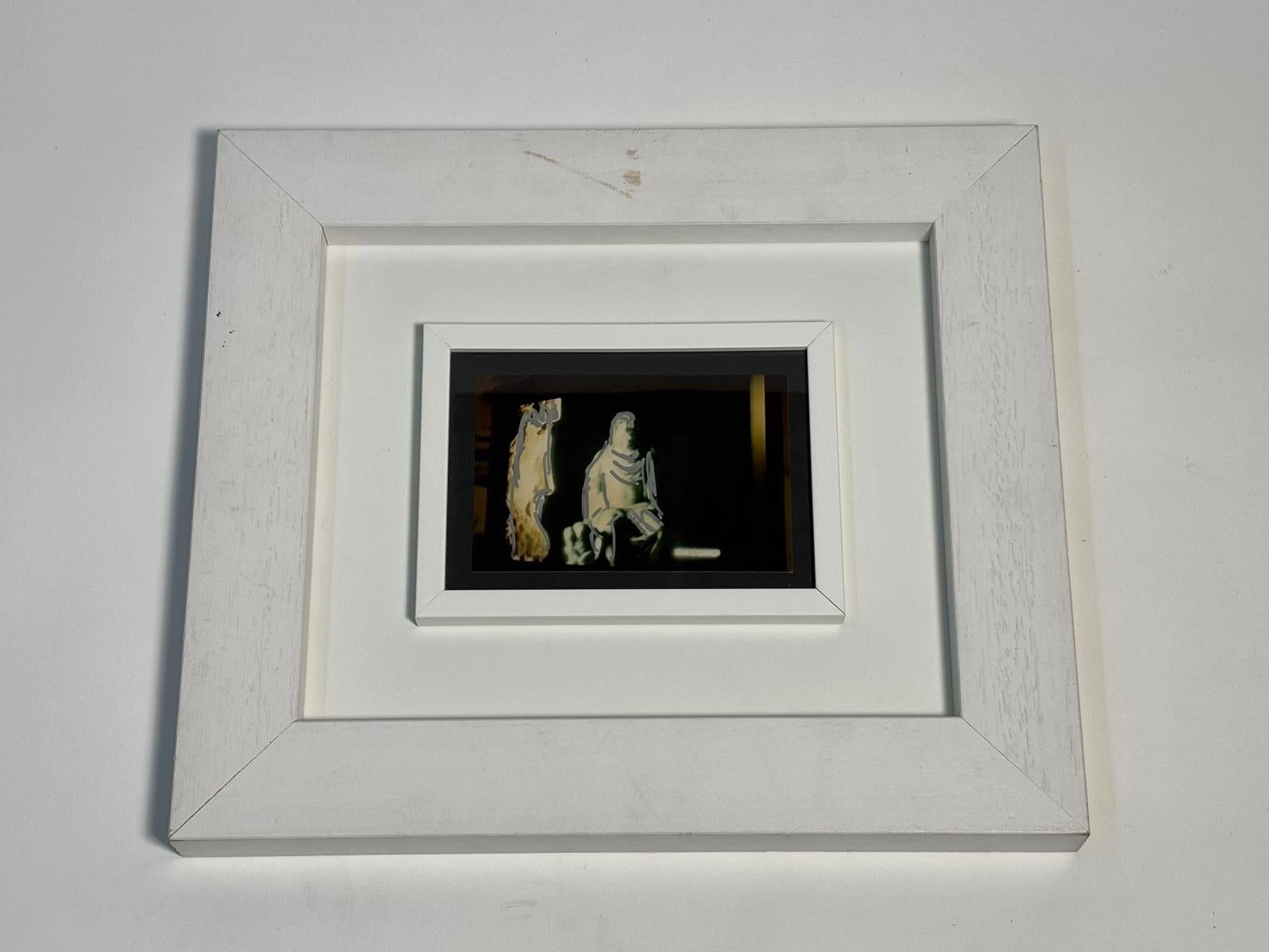 Late 20th Century Hand-retouched Photograph by Mario Schifano For Sale