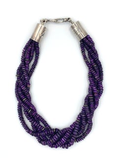 Hand Rolled Sugilite Beads by Albert Lee