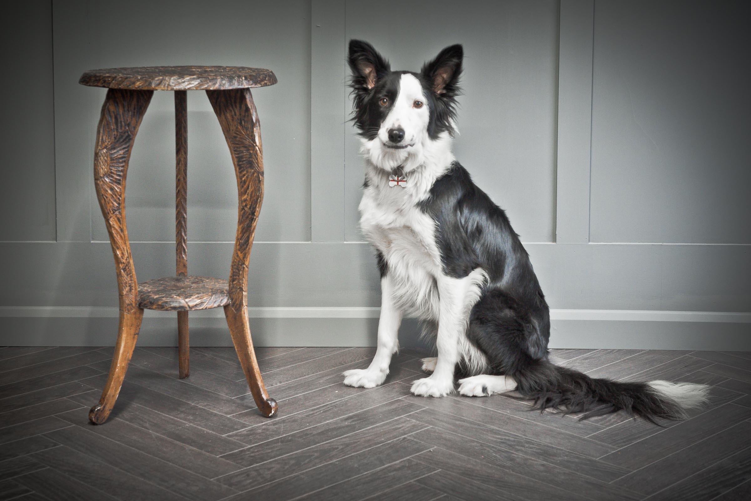 Hand Scraped and Hand Carved 1920s Liberty's London Side Table For Sale 2