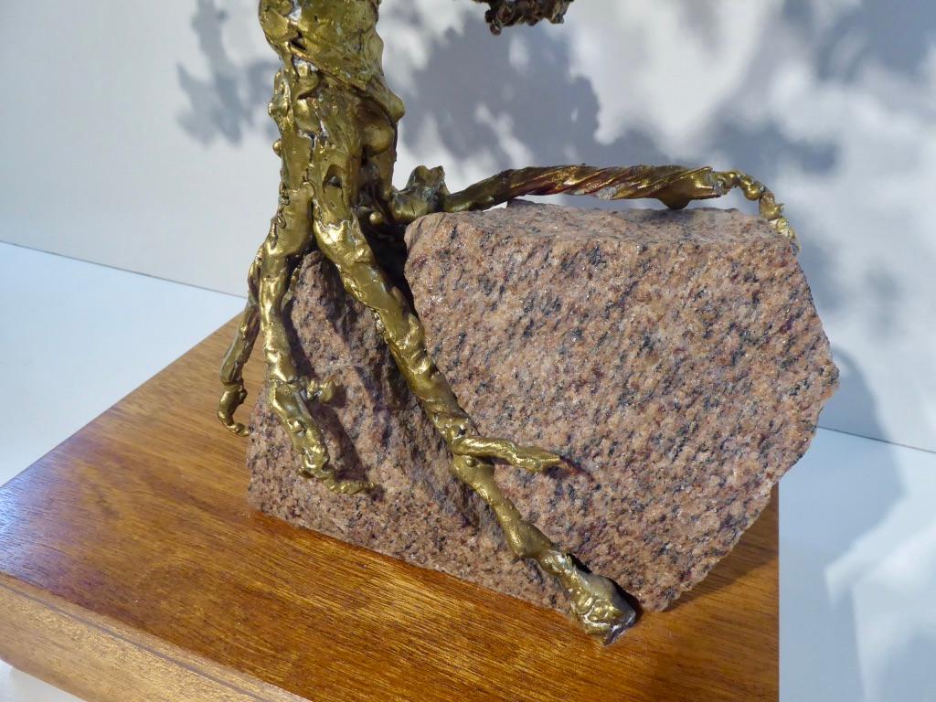 Hand-Sculpted Bronze Bonsai Tree by American Artist Jack S. Chase, circa 1979 2