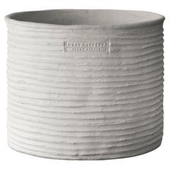 Hand-Sculpted Concrete Planter