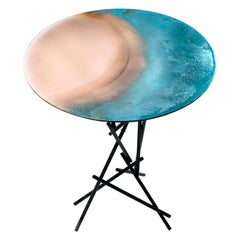Hand-Sculpted Copper Side Table - Contemporary Art by Samuel Costantini