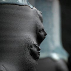 Hand sculpted Madonna ceramic vessel collection