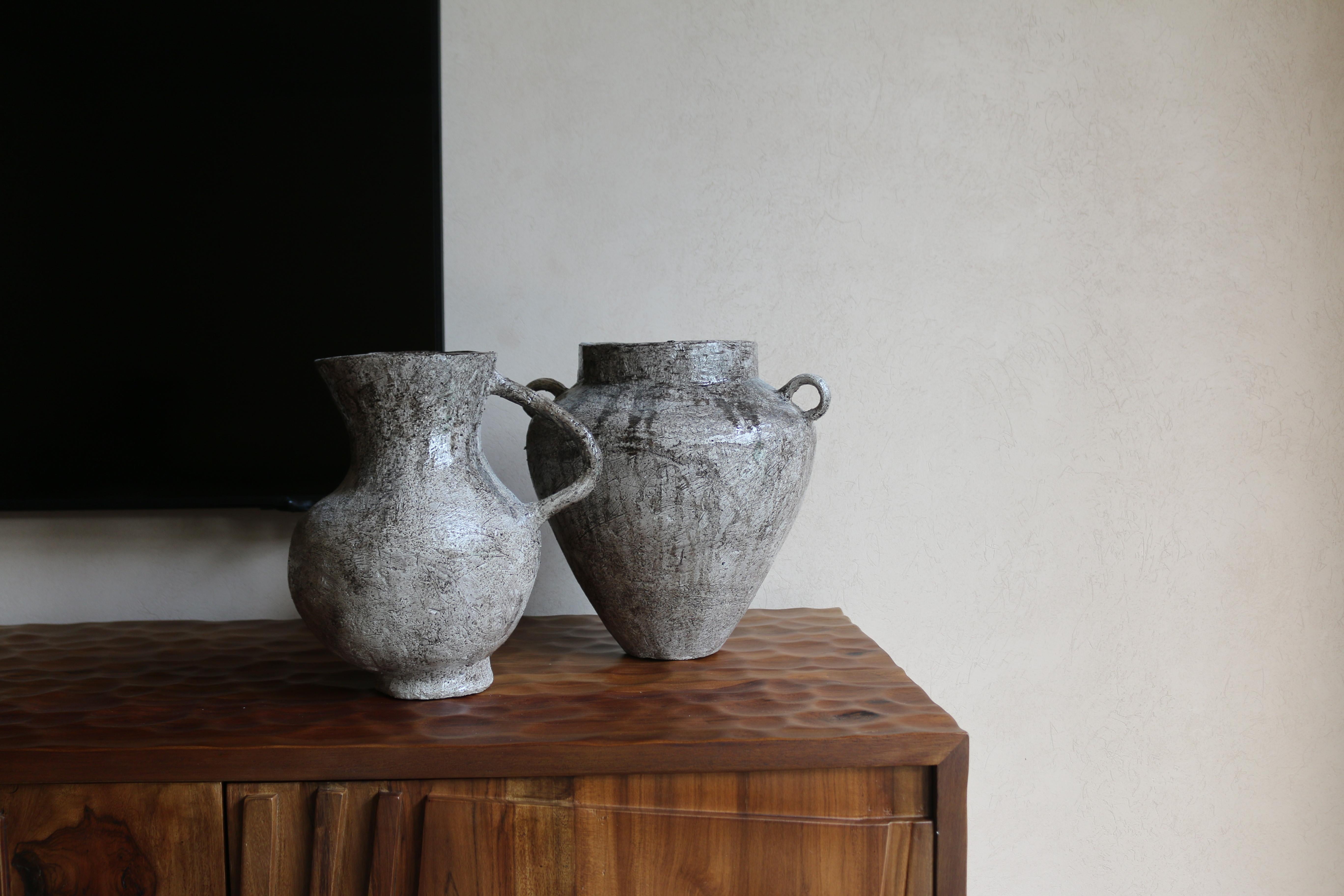 Clay Hand-Sculpted Vase Edit 6.1 For Sale