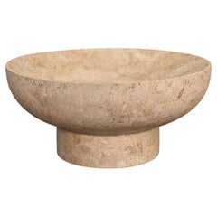 Hand Sculpted Vase, Mayan Travertine, Taller Maya, 2024