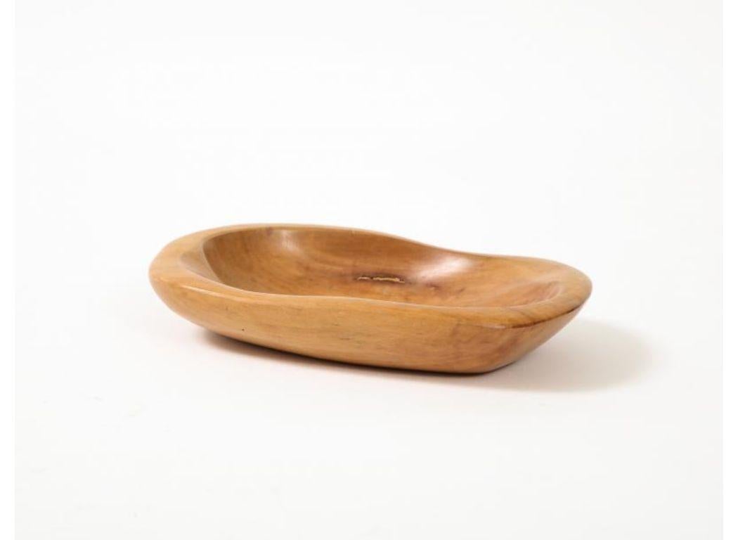 Hand-Sculpted Wooden Dish by Odile Noll, c. 1950 For Sale 1