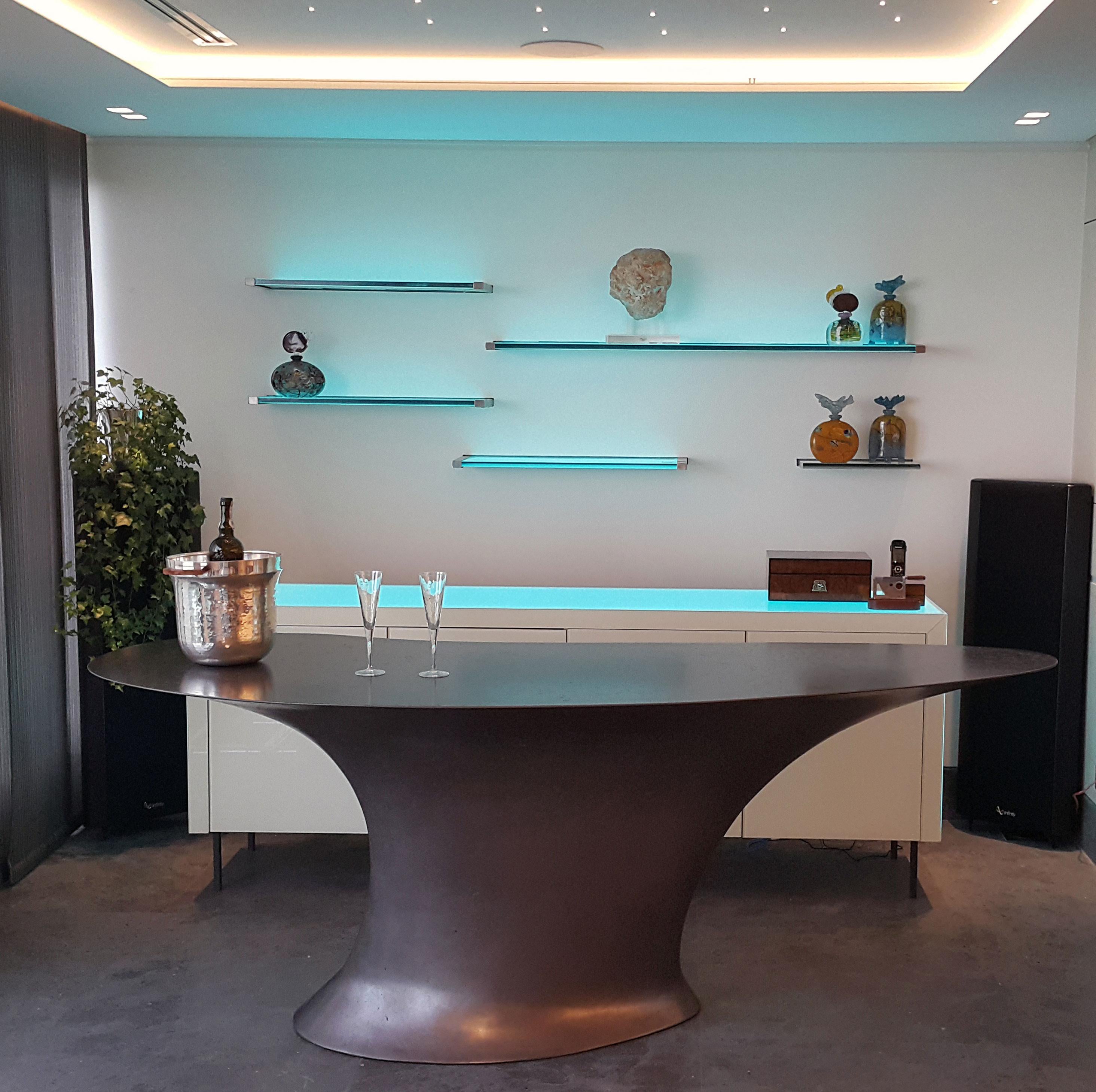curved bar counter design