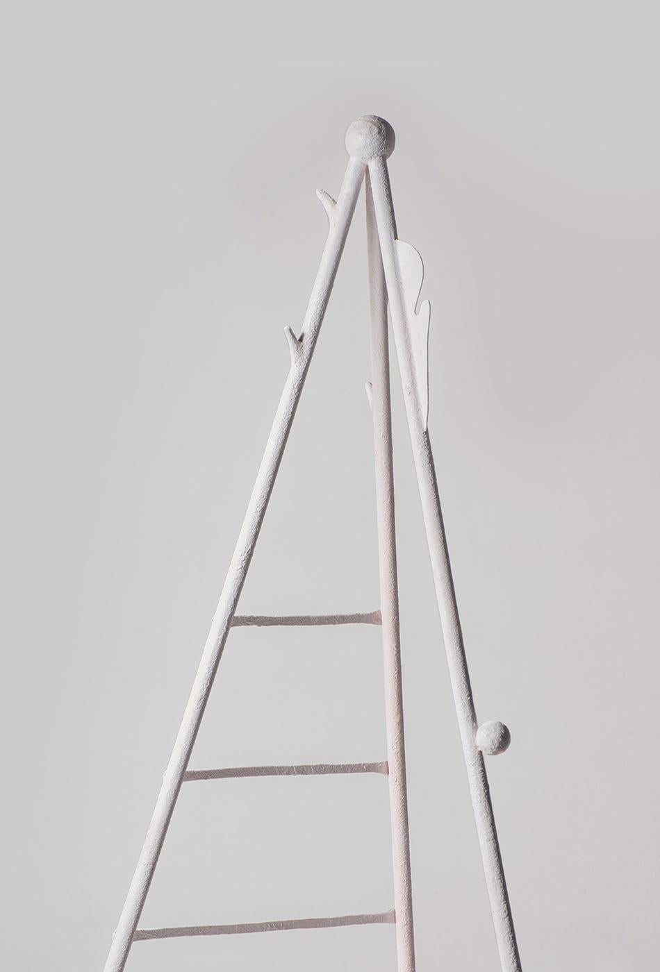 Painted Hand-Shaped and Welded Iron Elements Coatrack by Valentina Cameranesi For Sale