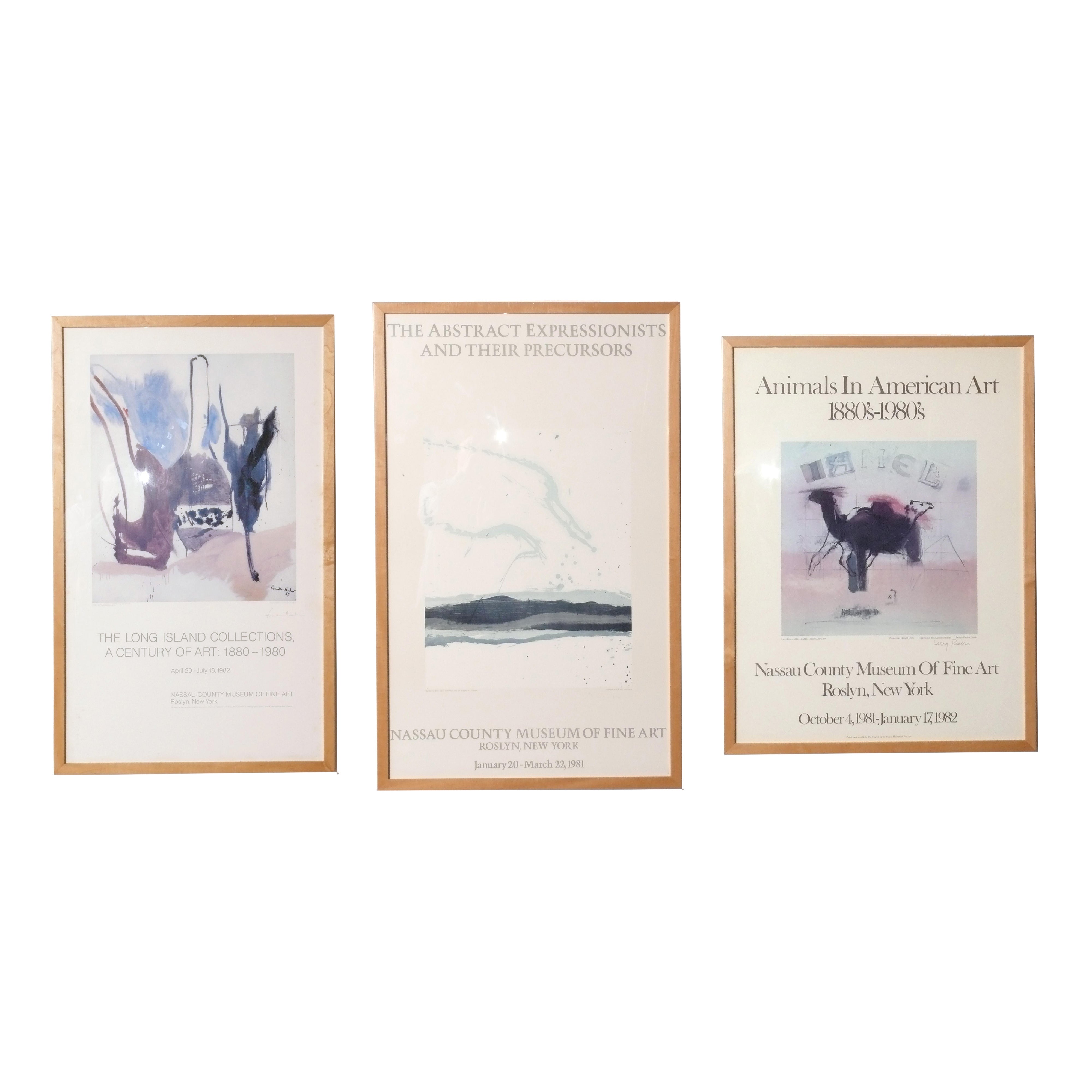 Hand Signed Abstract Lithographs by Motherwell Frankenthaler Rivers Mid Century