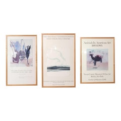 Hand Signed Abstract Lithographs by Motherwell Frankenthaler Rivers Mid Century