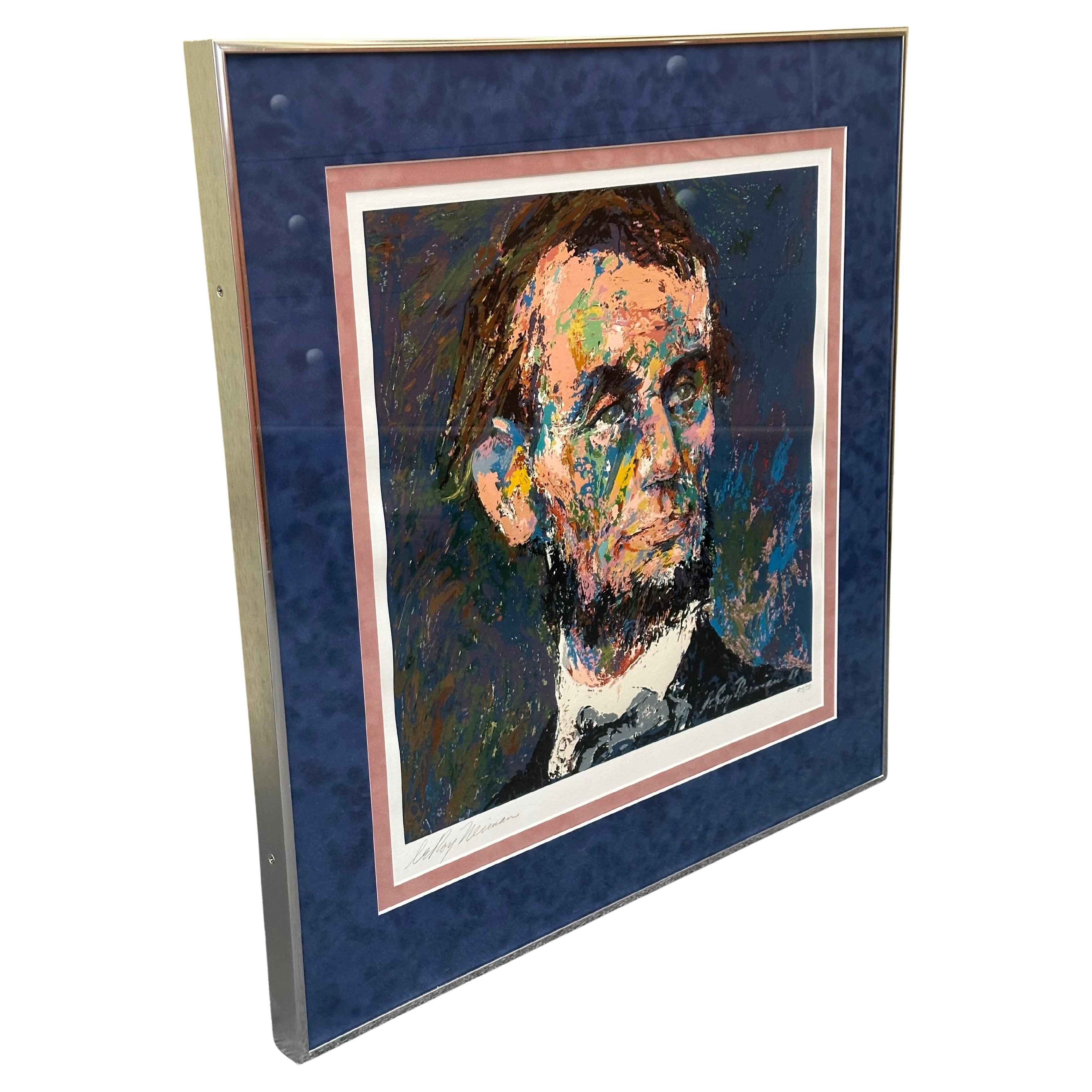 Mid-Century Modern Sérigraphie signée à la main et à tirage limité 