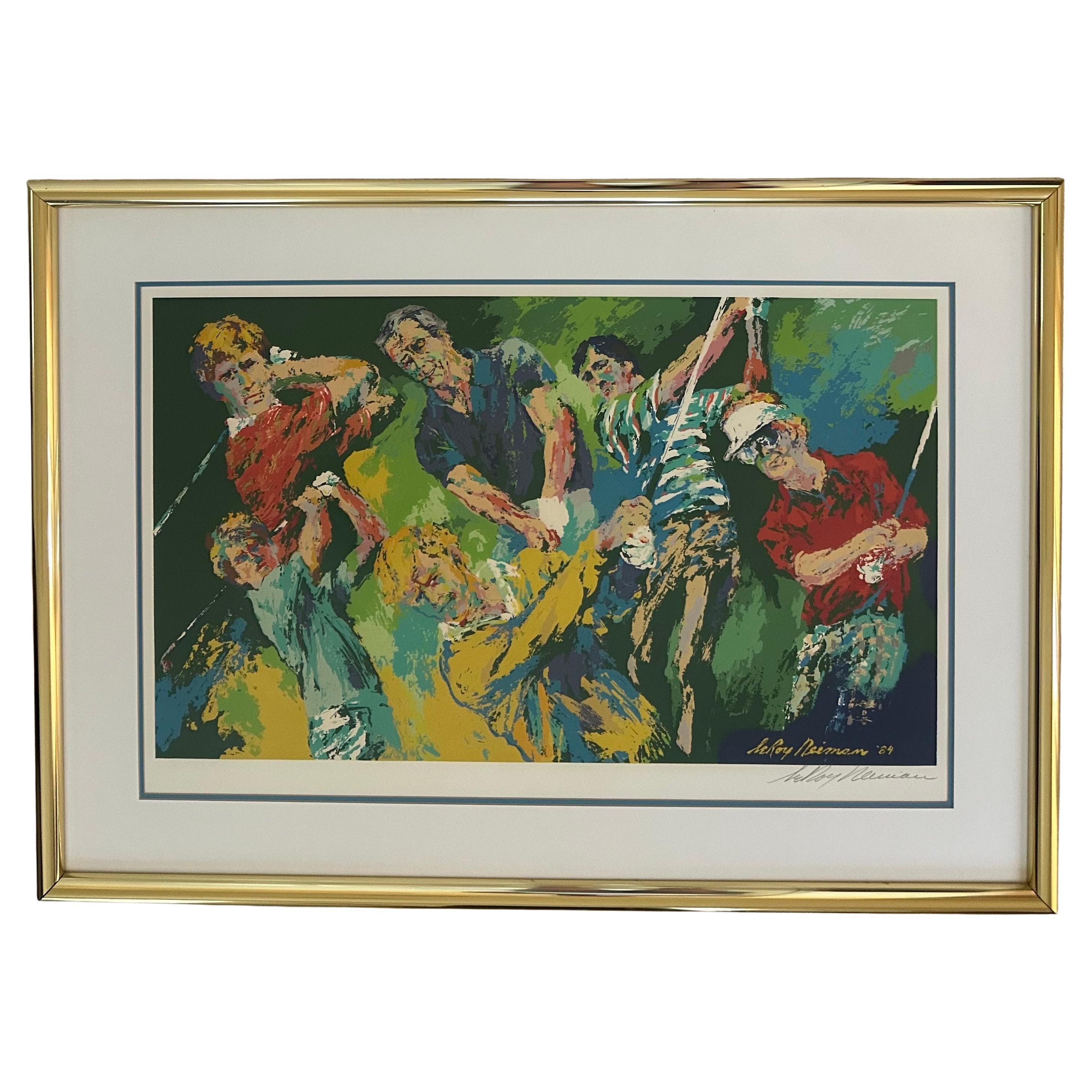 Serigraphie en édition limitée « Golf Winners » signée à la main par Leroy Neiman en vente 8