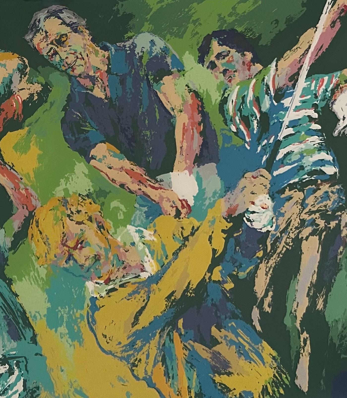 Serigraphie en édition limitée « Golf Winners » signée à la main par Leroy Neiman en vente 2