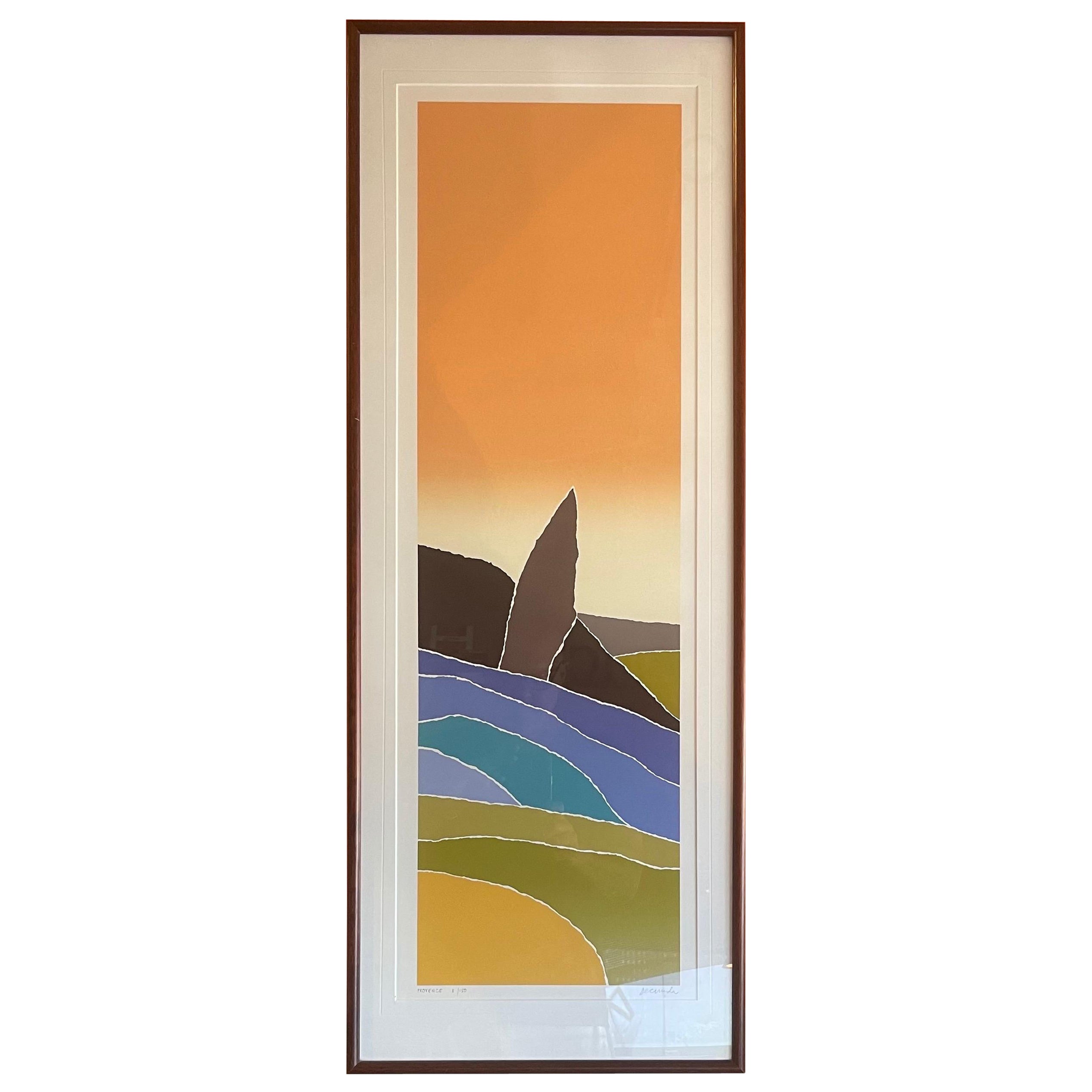 Handsignierte Serigrafie „Provence“ von Arthur Secunda in limitierter Auflage