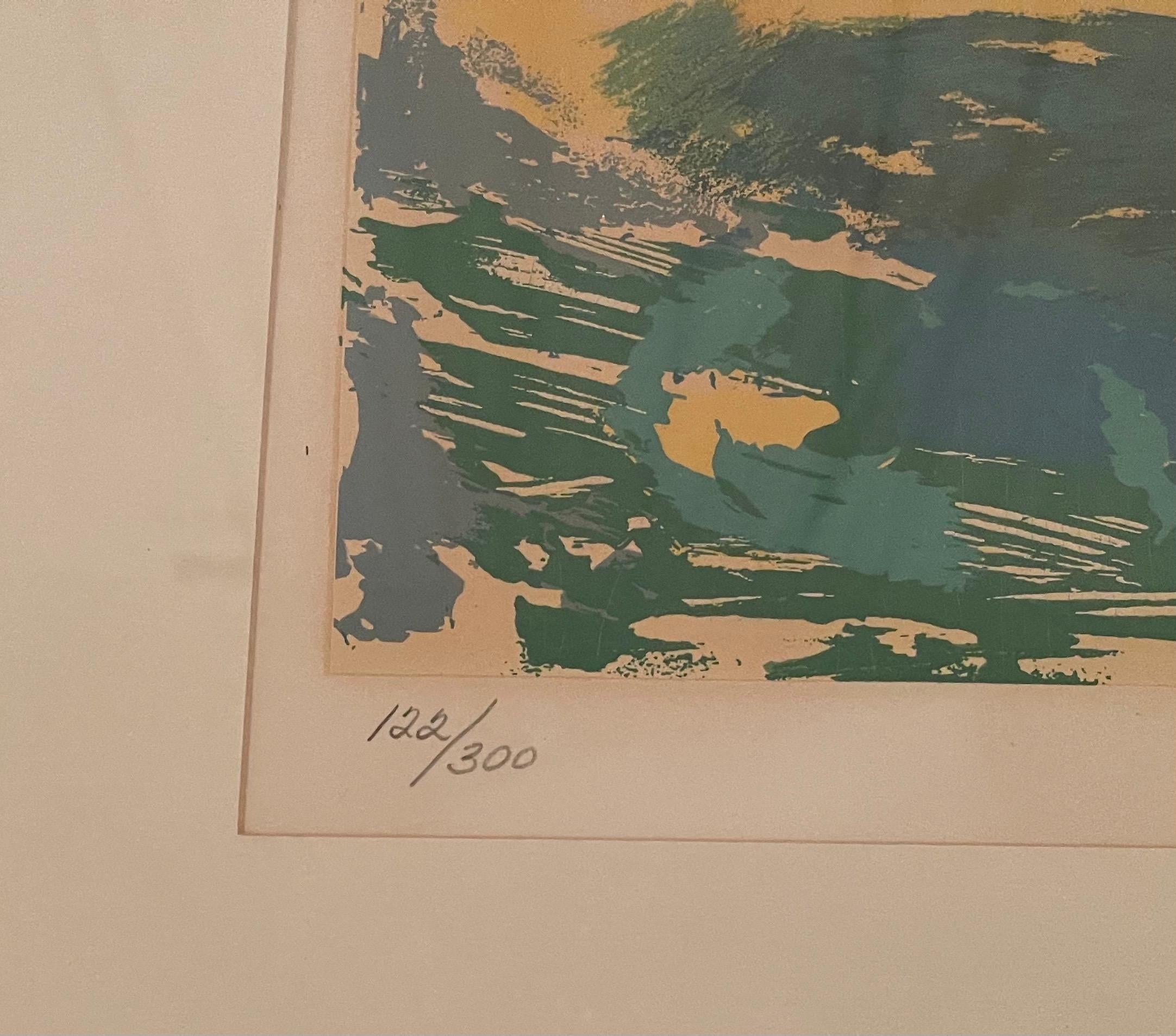 Sérigraphie en édition limitée signée à la main ' Windsurfer ' de Leroy Neiman en vente 3