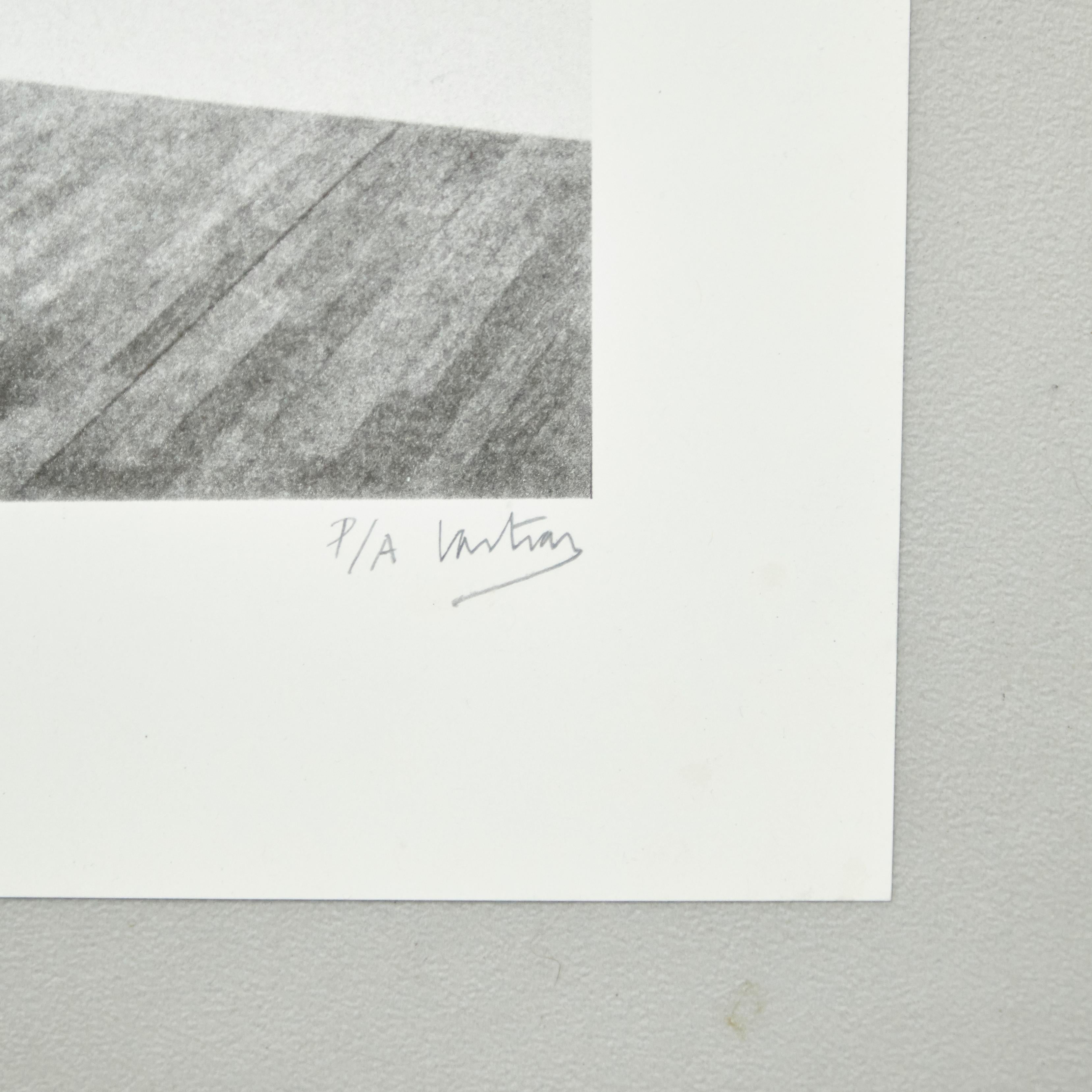 Moderne Lithographie « Le musée » signée à la main par Vastian en vente