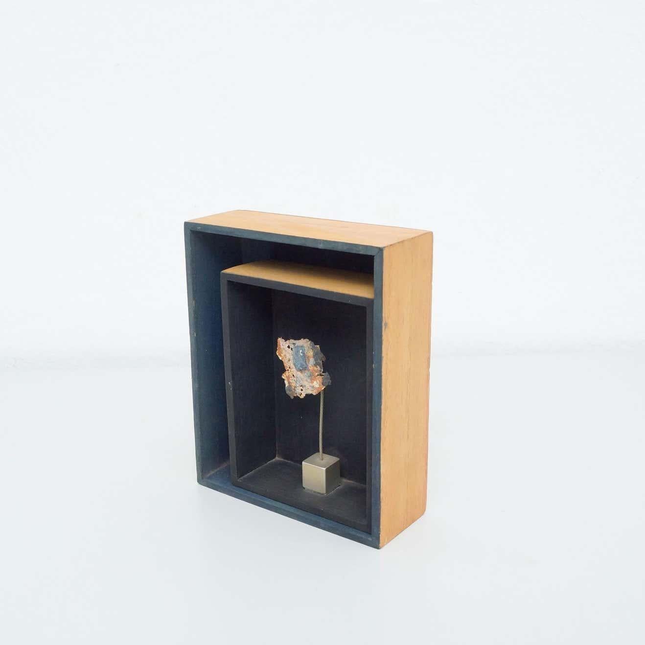 Spanish Hand Signed M.Caval Framed Sculpture, 1998 For Sale