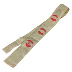 Vintage Hand Silk Screened French Kissing Tie, UK.