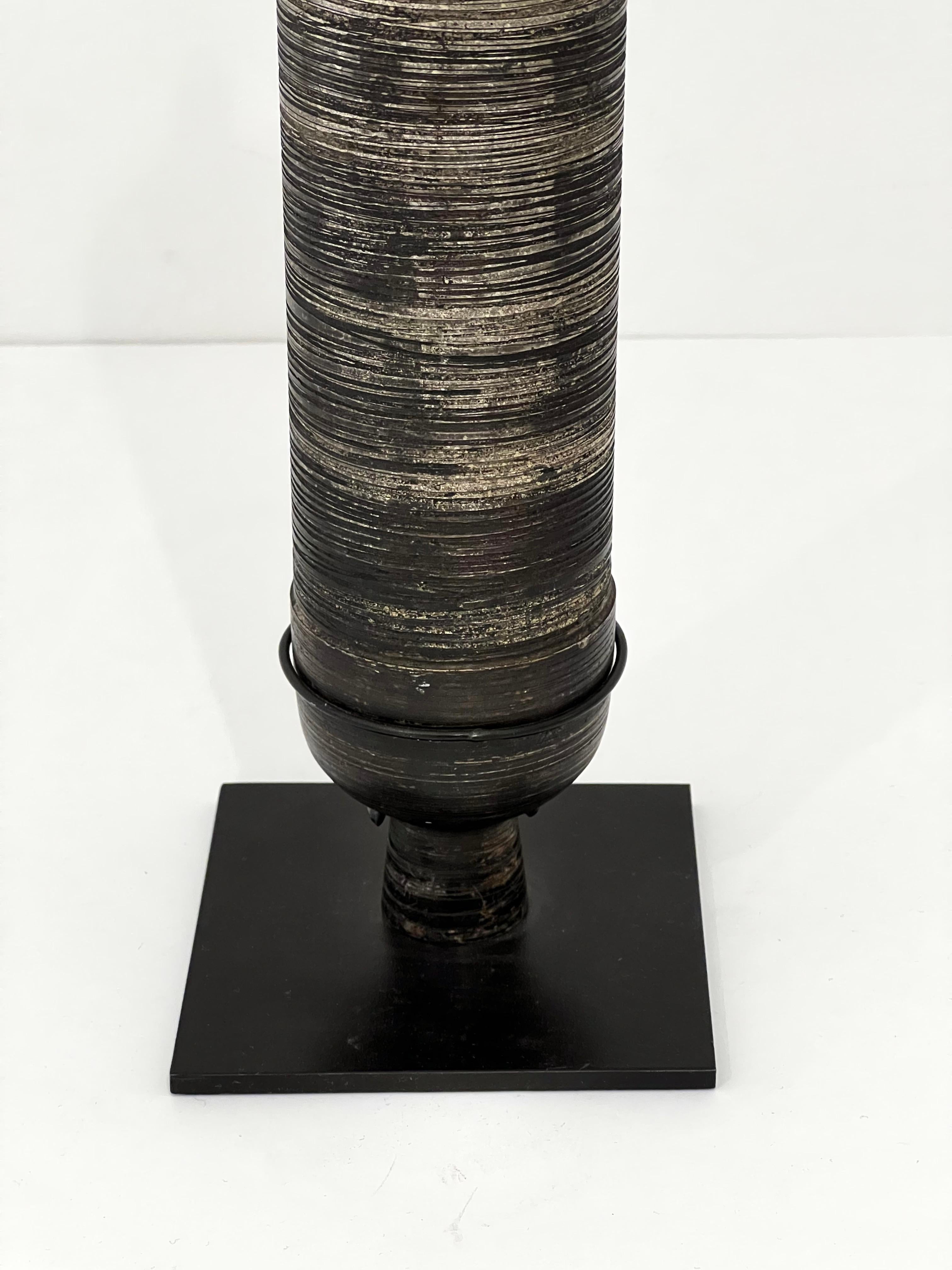 Industrial Hand-Spun Bronze Vase by Lorenzo Burchiellaro For Sale