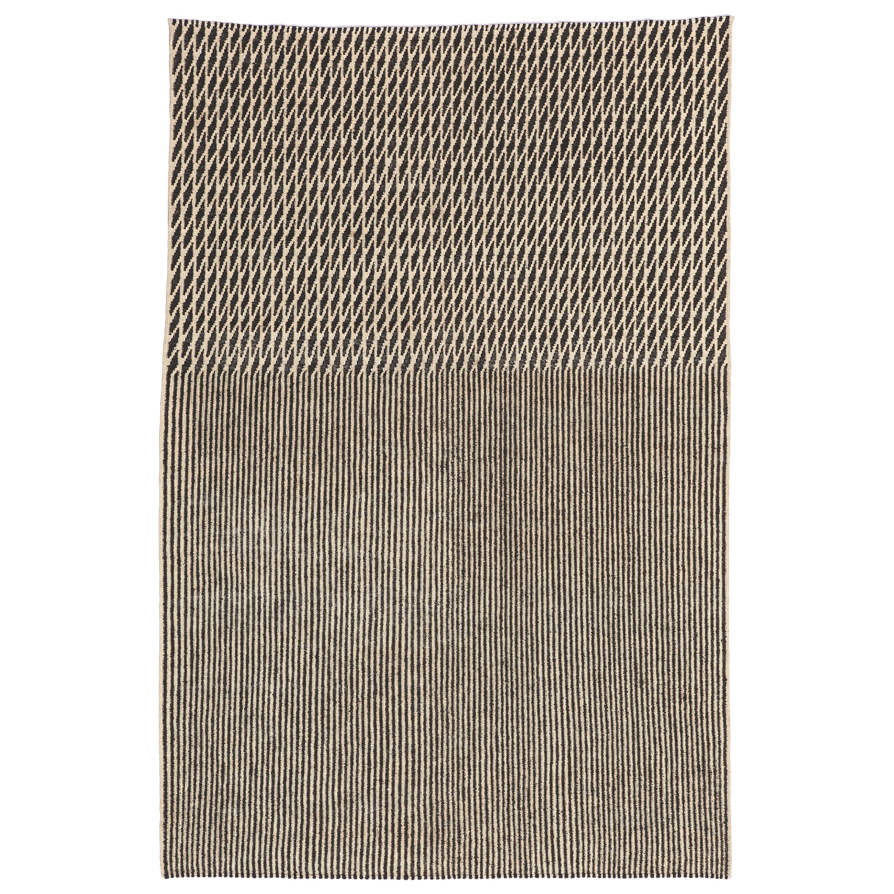 Hand-Spun Nanimarquina Black Blur Rug by Ronan 
Erwan Bouroullec, Medium For Sale