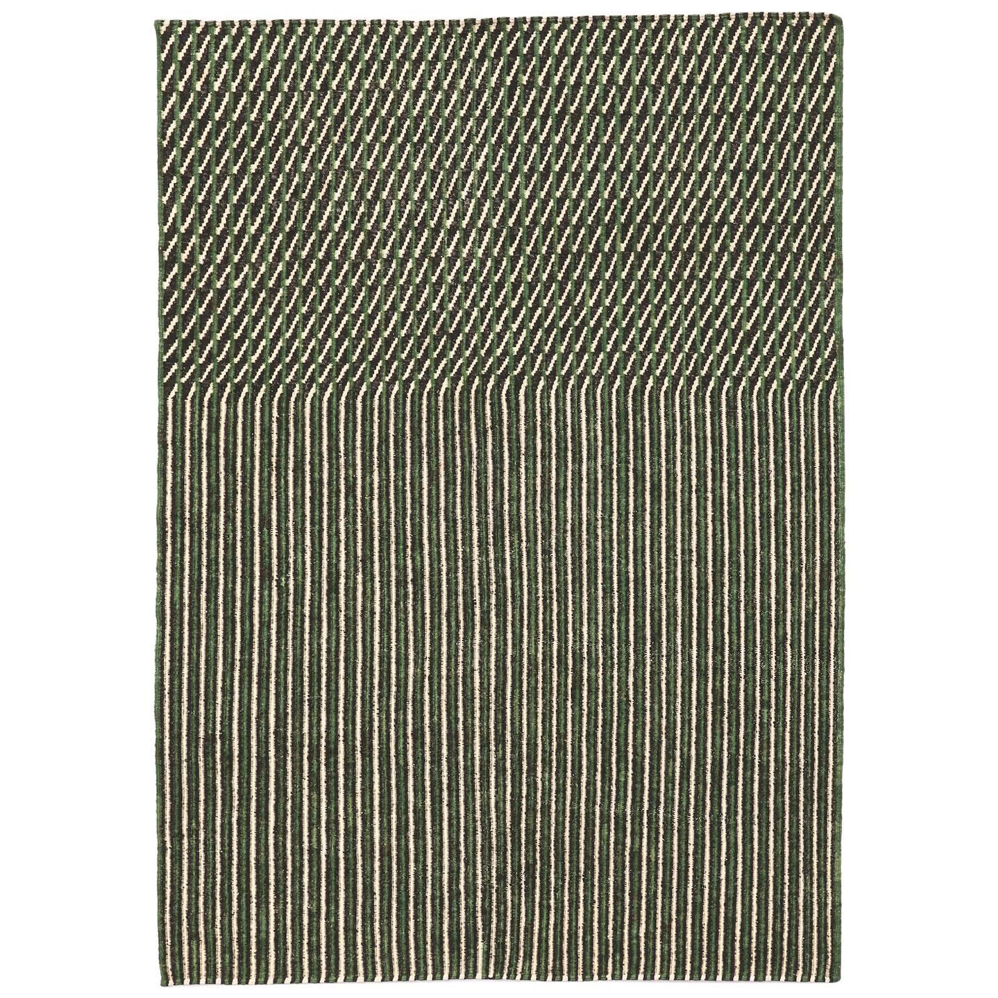 Hand-Spun Nanimarquina Blur Rug in Green by Ronan & Erwan Bouroullec, Small For Sale
